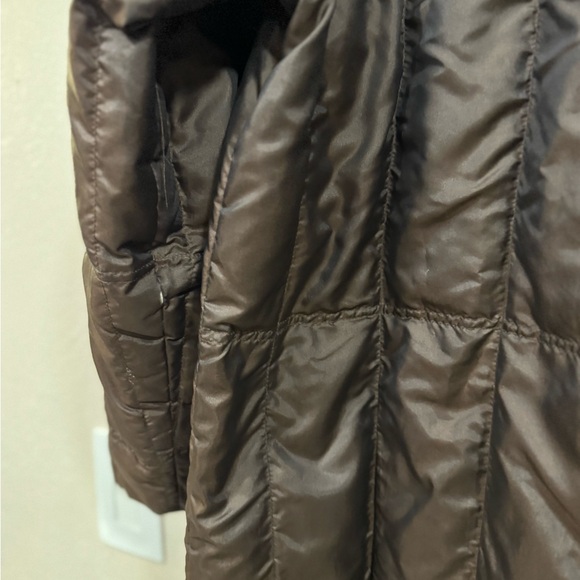 Versace Dark Brown Puffer Coat - Picture 11 of 14